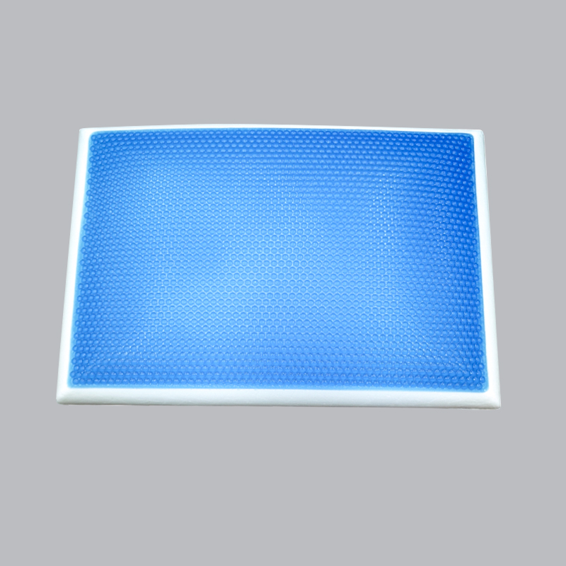 Bantal Gel Lambat Polka Dot Biru